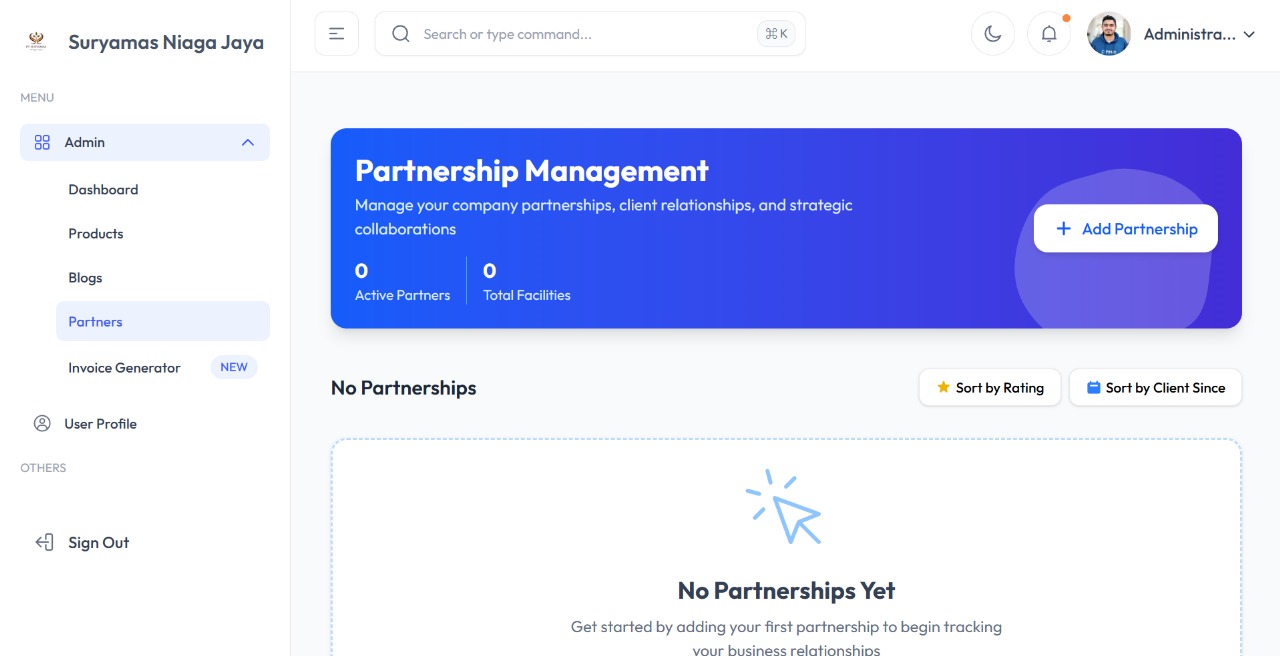 PT. Suryamas Niaga Jaya - Corporate Web Portal & AI Assistant screenshot 1